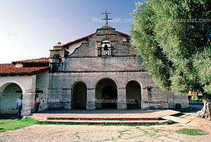 Mission San Antonio de Padua, California Mission System, Jolon, landmark, 14 February 1988