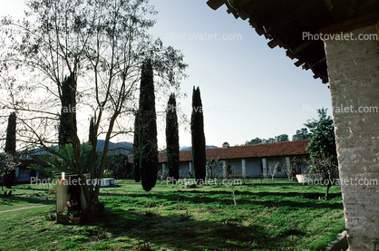 Garden at Mission San Antonio de Padua, California Mission System, 14 February 1988