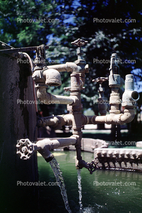 Pipes, Plumbing, Faucet, Parkfield Water Company, Sculpture, Parkfield