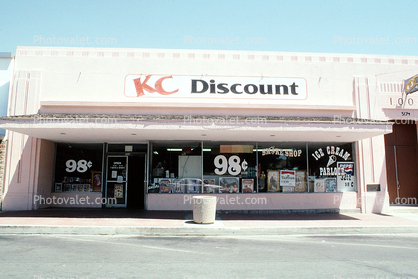 KC Discount store, building, shop, Taft, Central Valley
