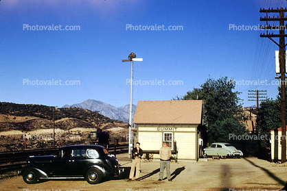 Summit, Car, Automobile, Vehicle, Cajon Pass, Beaumont, 1940s