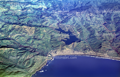 Whale Rock Reservoir, Estero Bay, Cayucos, Coastline, Pacific Ocean, Pacific Coast Highway 1, PCH, wintertime, winter