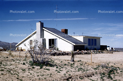 home, house, rural, building, domestic, domicile, residency, housing, cactus garden, desert, May 1962, 1960s