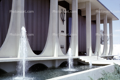 Water Fountain, aquatics, Coachella Valley Savings & Loan Association, building, 1964, 1960s