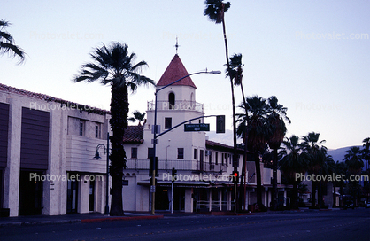 Palm Springs, buildings, shops