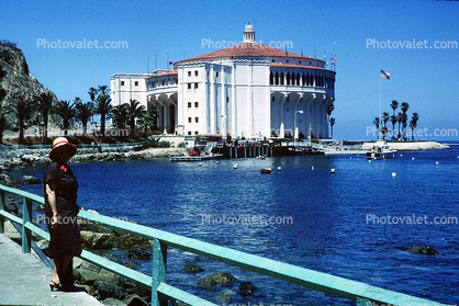 The Casino, Avalon Harbor, Catalina Island, Harbor, 1963, 1960s