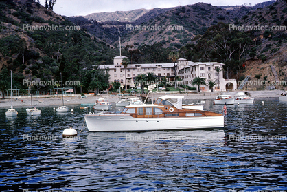 Motorboat, Avalon, Harbor, Santa Catalina Island, 1963, 1960s
