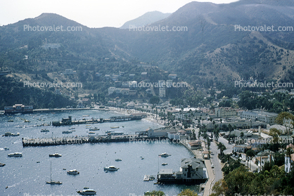 Pier, Avalon Harbor, Catalina Island, 1960s, Harbor