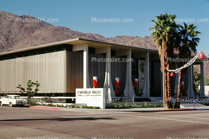 Coachella Valley Savings & Loan, Building, Palm Springs, December 1963, 1960s