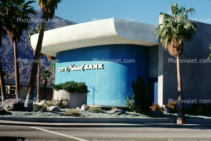 City Naational Bank Building, downtown, Palm Springs, December 1963, 1960s