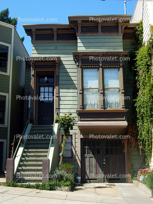 Stairs, Steps, Garage, Home, House, Castro District