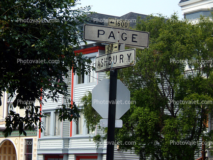 Page Ashbury signage, Haight Ashbury