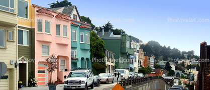 Diamond Heights, Row of Houses, Panorama