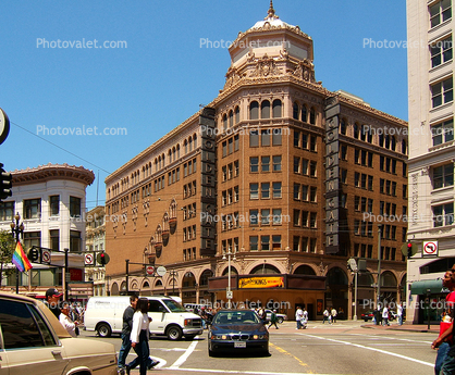 Golden Gate Theatre, Building, street, cars, June 2005