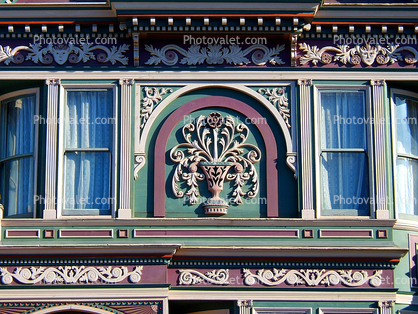building detail, ornate, Haight Ashbury District, building, detail, opulant, June 2005