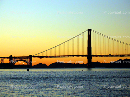 Golden Gate Bridge, Sunset, dawn, dusk, twilight, sunset, sunclipse
