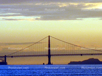 Golden Gate Bridge, Marin Headlands, Sunset