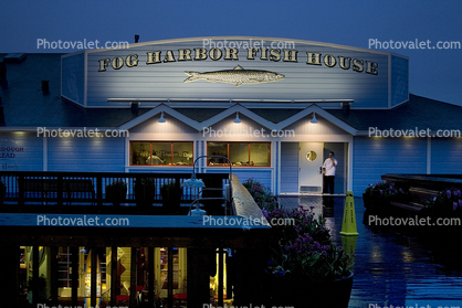Fog Harbour Fish House, building, detail