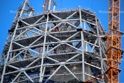 Salesforce Tower under Construction, Highrise, skyscraper, Steel Frame lattice