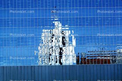glass reflection, building detail, abstract, grid