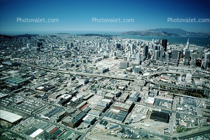 SOMA, Downtown skyline, buildings, August 26, 1981, 1980s