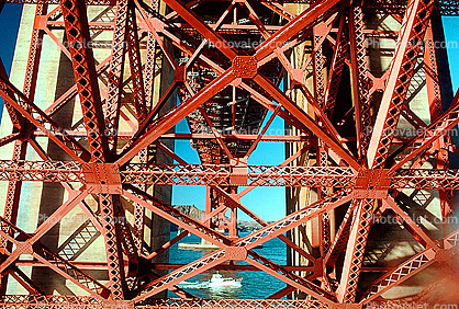 Lattice Work Golden Gate Bridge, Golden Gate Bridge, detail