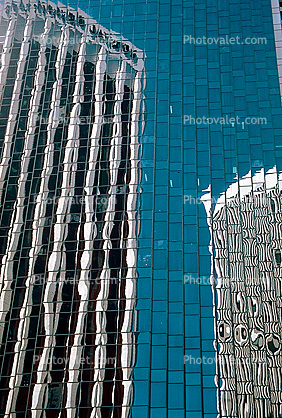 building, glass reflection, abstract, detail