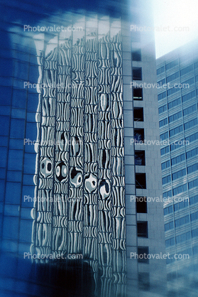 building, glass reflection, abstract, detail