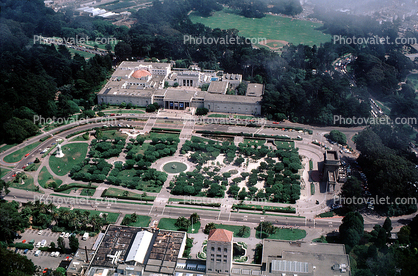 the old Academy of Sciences, Music Concourse, Bandstand Shell, DeYoung Museum