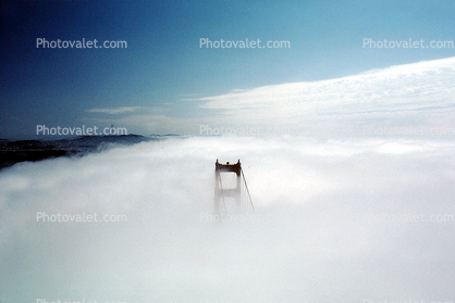 Golden Gate Bridge surrounded by the Fog