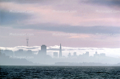 downtown, Downtown-SF, haze, hazey, clouds