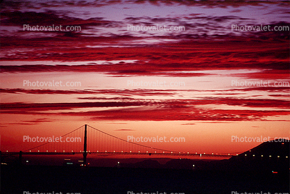 Golden Gate Bridge, Sunset, Sunclipse, dusk, dawn, twilight