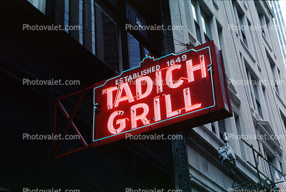 Tadich Grill, California Street, building, detail