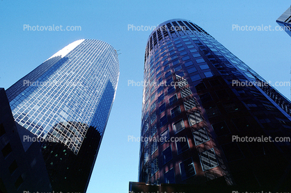 skyscraper, building, downtown, abstract