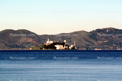 Alcatraz Island, Marin County, hills, Tunnel