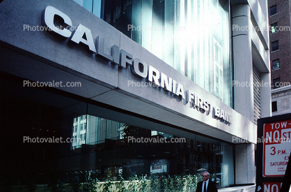 California First Bank, building, detail