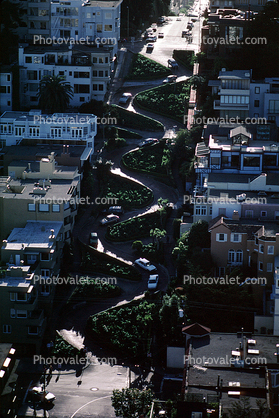 Hairpin Turns, Switchback, S-curve, curviest, homes, houses, buildings, rooftops