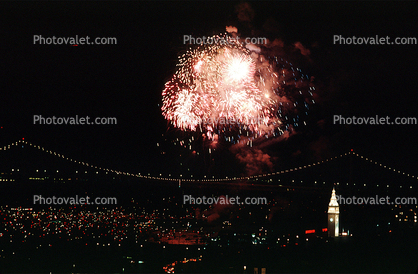 50th anniversary party celebration for the Bay Bridge, San Francisco Oakland Bay Bridge