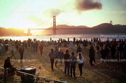 50th anniversary celebration, May 24th, 1987, Golden Gate Bridge, Sunset, 1980s