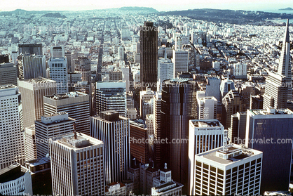 buildings, skyscrapers, skyline, downtown, December 7 1988, 1980s