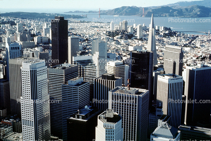 buildings, skyscrapers, skyline, downtown, December 7 1988, 1980s