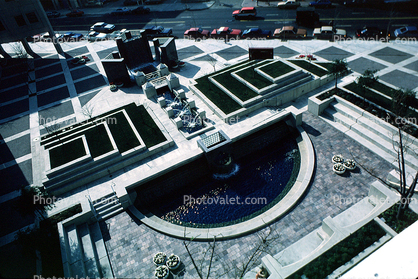 building, office, Water Fountain, aquatics, 2nd street, SOMA, South of Market, December 7 1988, 1980s, detail