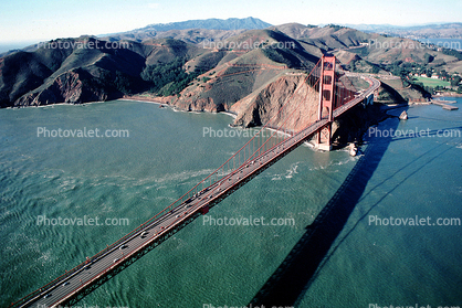 Golden Gate Bridge, Marin County Headlands, December 7 1988, 1980s