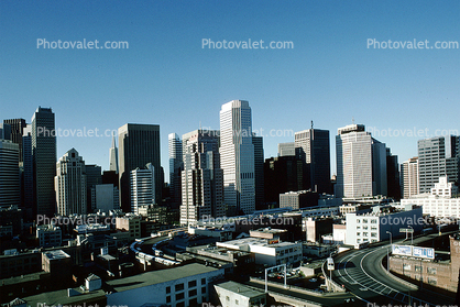 downtown, office, building, skyscraper, highrise, skyline