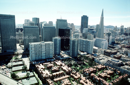 downtown, office, building, skyscraper, highrise, skyline, March 3 1989, 1980s