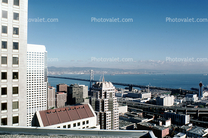 SOMA, South of Market, San Francisco Oakland Bay Bridge, Union 76 clock building, tower