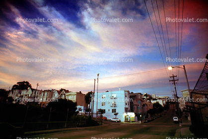 Sunset, Buildings, Clouds, Dusk, twilight