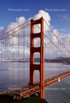 Golden Gate Bridge, North Tower, Clouds