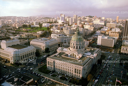 City Hall, Buildings, Van Ness Avenue, cityscape, skyline