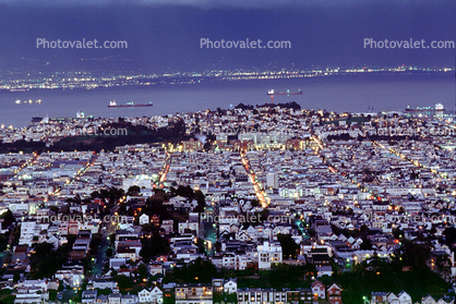 SOMA, skyline, buildings, from Twin Peaks